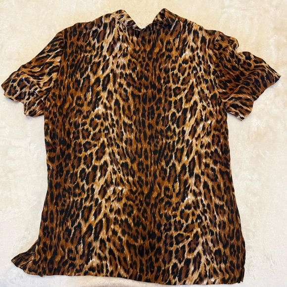 Expose Leopard Print Blouse Medium - Picture 3 of 3